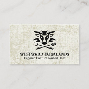Cow Livestock Farmer Market Business Card