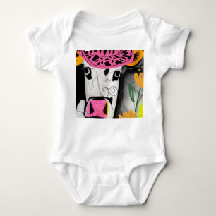 Cow Love Baby Bodysuit
