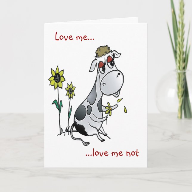 Cow Love Holiday Card (Front)