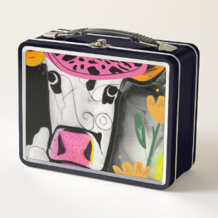 Cow Love Metal Lunch Box