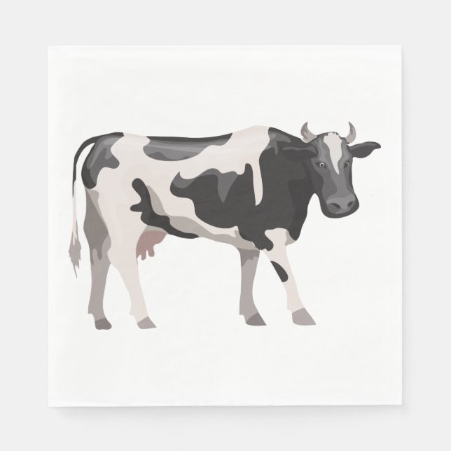 Cow Lover Country Life Farm Farmer Wedding Heifer Napkin (Front)