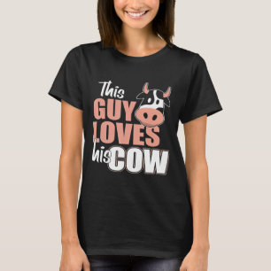 Cow Lover Farming Cow Farmer Men Boys Kids T-Shirt
