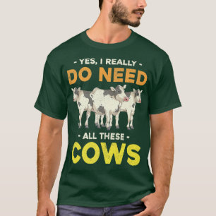 Cow Lover Farming Farm Animal Farmer Funny Cow T-Shirt