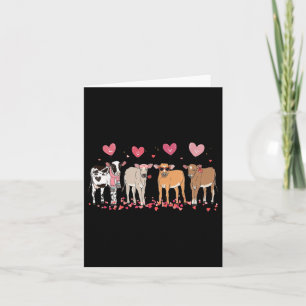 Cow Lover Valentine Cute Cow Valentines Day For Wo Card