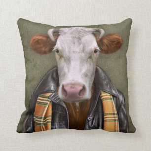 Cow Man Cushion
