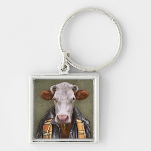 Cow Man Key Ring (Front)