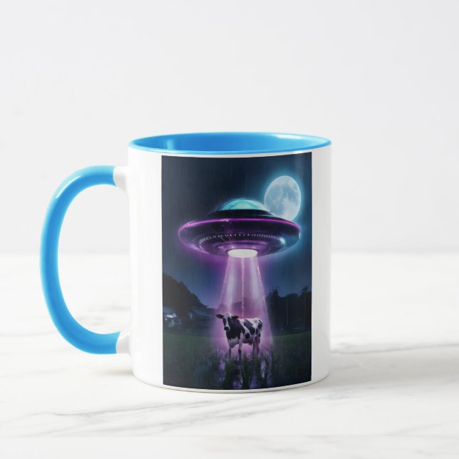 Cow meets aliens. mug (Left)