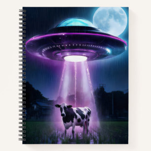 Cow meets aliens. notebook