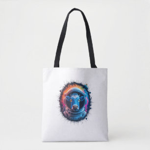 Cow Men Woman Cow Colourful Space Astronaut Cow _1 Tote Bag