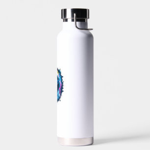 Cow Men Woman Cow Colourful Space Astronaut Cow _1 Water Bottle