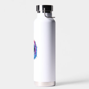 Cow Men Woman Cow Colourful Space Astronaut Cow Water Bottle