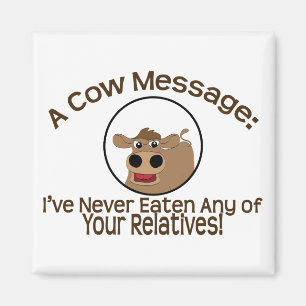 Cow Message Magnet