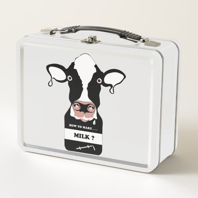 Cow! Metal Lunch Box (Front)