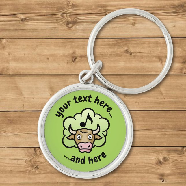 Cow Methane Cartoon Keychain (Creator Uploaded)