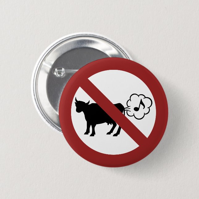 Cow Methane Icon Button (Front & Back)