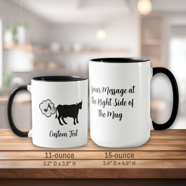 Cow Methane Icon Coffee Mug (Creator Uploaded)