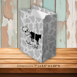 Cow Methane Icon Gift Bag