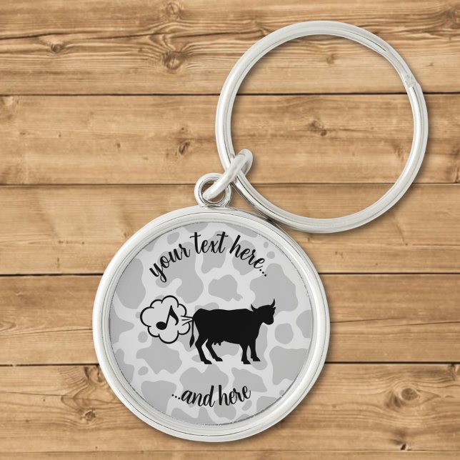 Cow Methane Icon Keychain (Creator Uploaded)