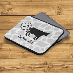 Cow Methane Icon Laptop Sleeve