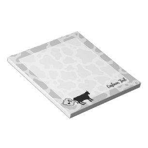 Cow Methane Icon Notepad