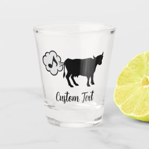 Cow Methane Icon Shot Glass