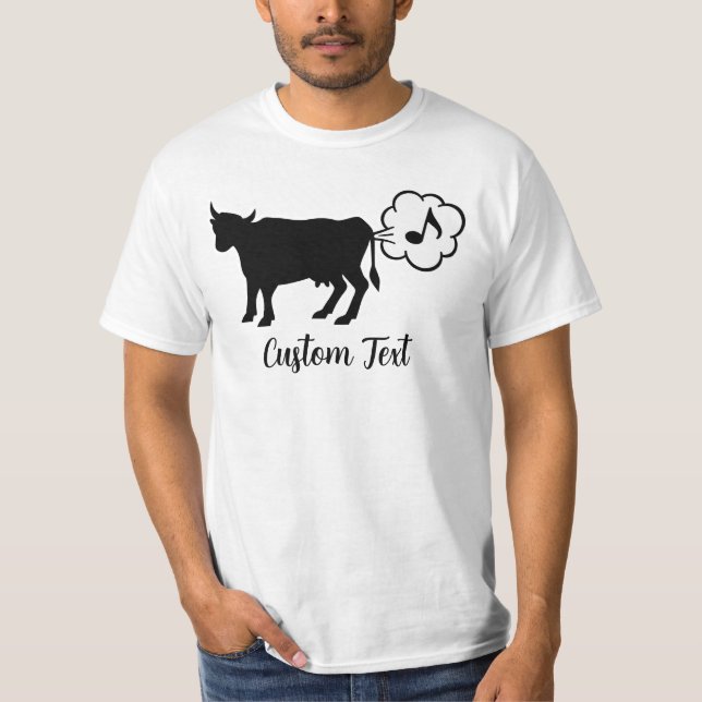 Cow Methane Icon T-Shirt (Front)
