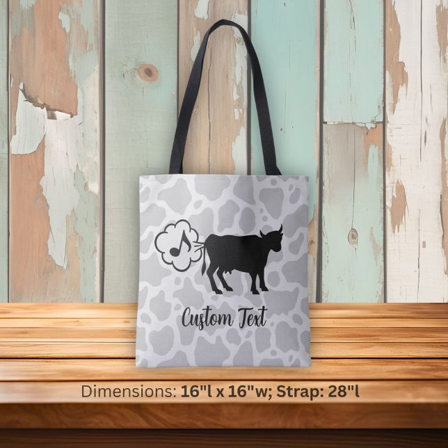 Cow Methane Icon Tote Bag (Creator Uploaded)