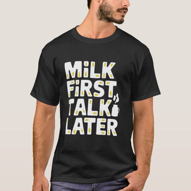 Cow Milking Dairy Farm Life Rural Agriculture Live T-Shirt (Front)