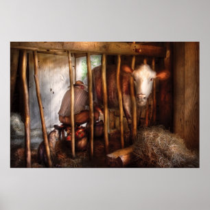 Cow - Milking Mabel Poster