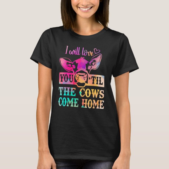 Cow  Moo Heifer Mom Mothers Day Father Dad Cows Ho T-Shirt (Front)