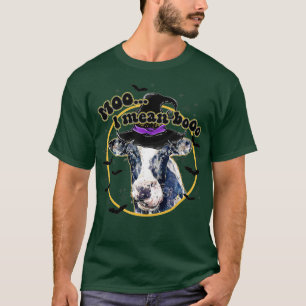Cow Moo I Mean Boo Halloween Fall s For Farmer T-Shirt