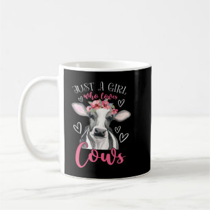 Cow Mooey Just A Girl Who Loves Cows Funny Women F Coffee Mug