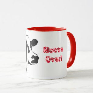Cow Moove Over  Two-Tone Coffee Mug