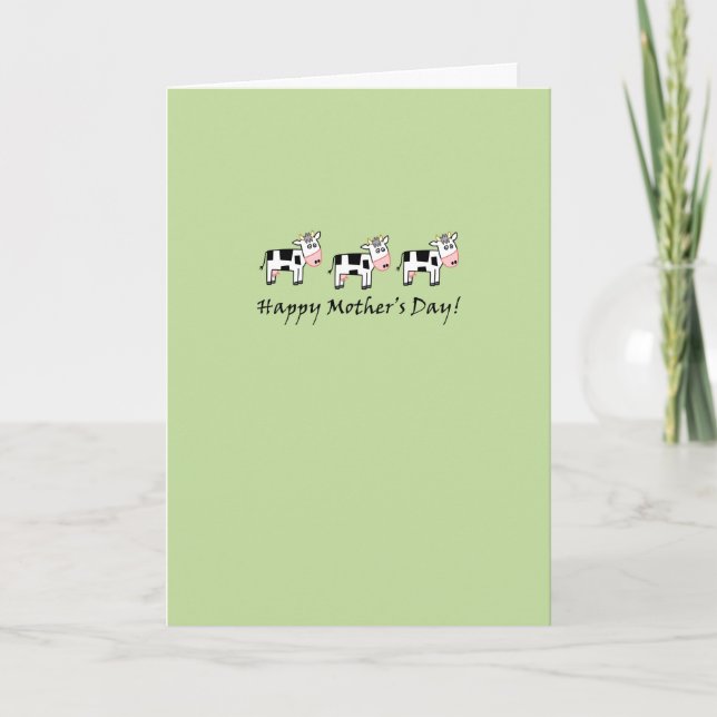 Cow Mother's Day Card (Front)