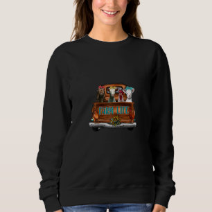 Cow Mum Life Farmer Mothers Day Chicken Goat Anima Sweatshirt