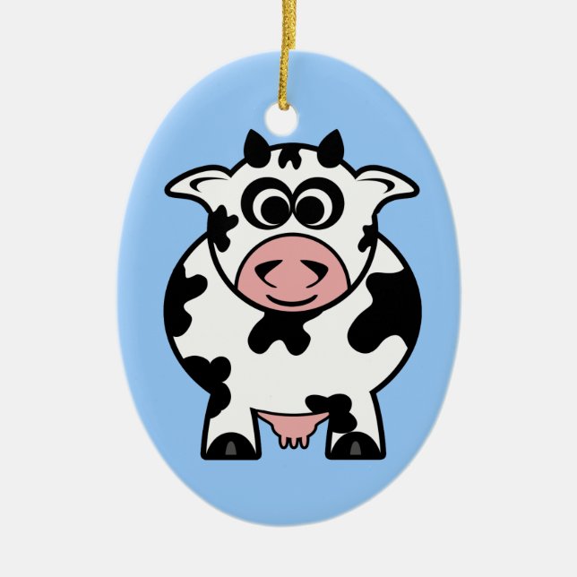 Cow Ornament (double sided) (Front)