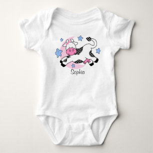 Cow Over Moon Baby Bodysuit