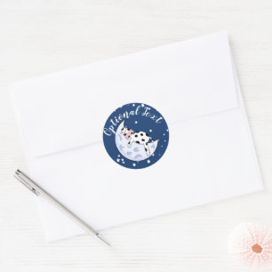 Cow Over the Moon    Classic Round Sticker