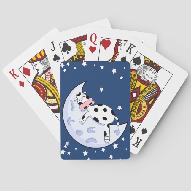 Cow Over the Moon Playing Cards (Back)