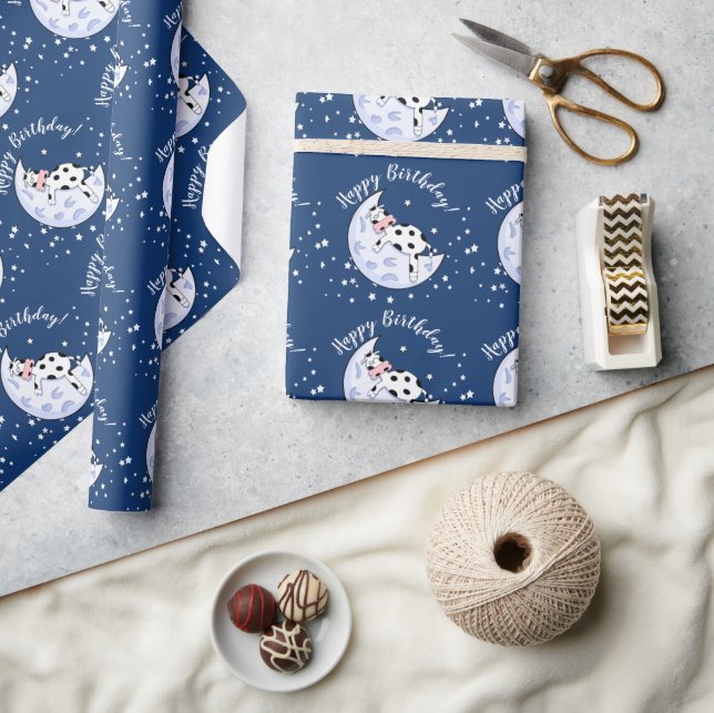 Cow Over the Moon  Wrapping Paper (Crafts)