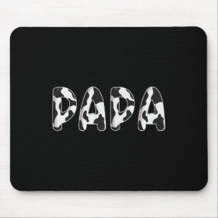Cow Papa Birthday Family Matching Fathers Day Boy Mouse Pad