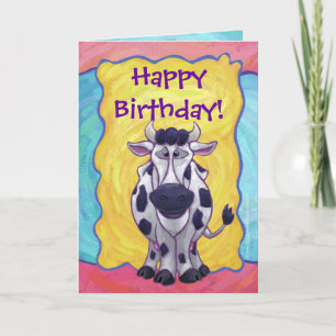 Cow Party Centre Card