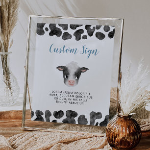 Cow Party Custom Sign