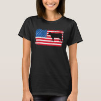 Cow Patriotic Usa Flag Farm Animal Dairy 4 July