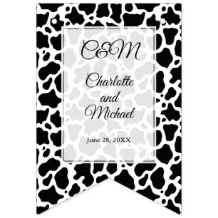 Cow Pattern Background Bunting