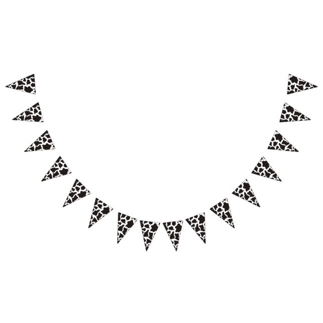 Cow pattern background bunting  (All)