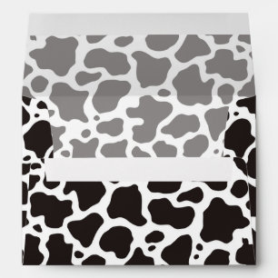 Cow pattern background envelopes