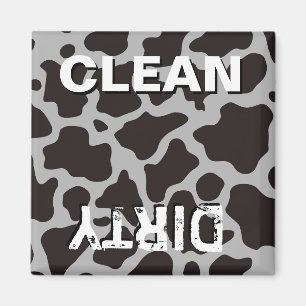 Cow pattern background magnet