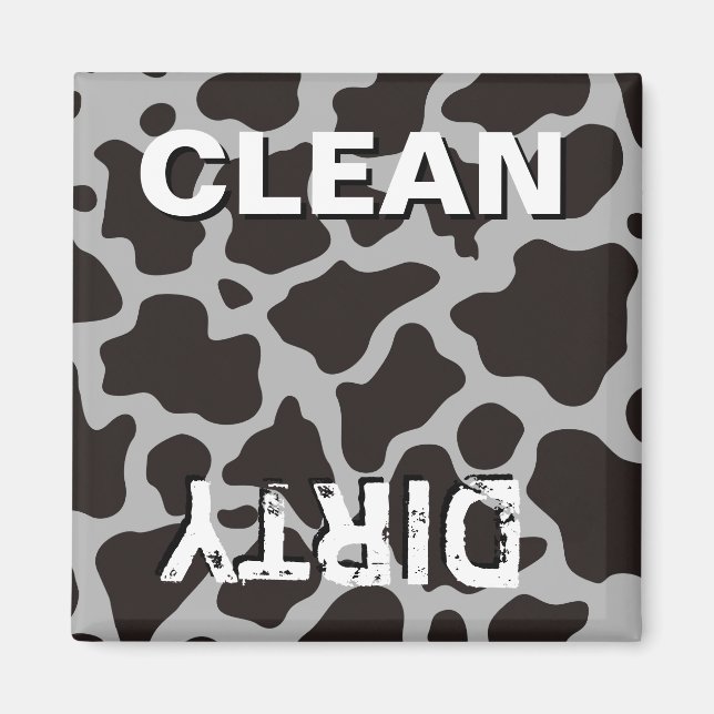 Cow pattern background magnet (Front)