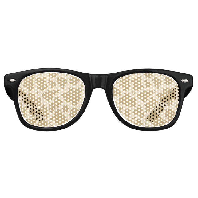 Cow Pattern Background Retro Sunglasses (Front)